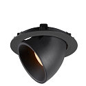 SLV LED Ceiling recessed luminaire NUMINOS� GIMBLE XL, 2700K, 55�, black