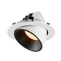 SLV LED Ceiling recessed luminaire NUMINOS� GIMBLE XL, 2700K, 20�, white/black