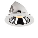 SLV LED Ceiling recessed luminaire NUMINOS� GIMBLE XL, 2700K, 20�, white/chrome
