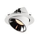 SLV LED Ceiling recessed luminaire NUMINOS� GIMBLE XL, 2700K, 20�, white/chrome