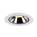 SLV LED Ceiling recessed luminaire NUMINOS� GIMBLE XL, 2700K, 40�, white/chrome