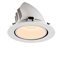 SLV LED Ceiling recessed luminaire NUMINOS� GIMBLE XL, 2700K, 55�, white