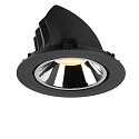 SLV LED Ceiling recessed luminaire NUMINOS� GIMBLE XL, 3000K, 40�, black/chrome