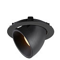 SLV LED Ceiling recessed luminaire NUMINOS� GIMBLE XL, 3000K, 55�, black