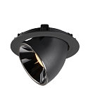 SLV LED Ceiling recessed luminaire NUMINOS� GIMBLE XL, 3000K, 55�, black/chrome