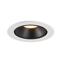 SLV LED Ceiling recessed luminaire NUMINOS� GIMBLE XL, 3000K, 40�, white/black