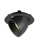 SLV LED Ceiling recessed luminaire NUMINOS� GIMBLE XL, 4000K, 40�, black