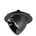 SLV LED Ceiling recessed luminaire NUMINOS� GIMBLE XL, 4000K, 40�, black/chrome