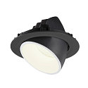 SLV LED Ceiling recessed luminaire NUMINOS� GIMBLE XL, 4000K, 55�, black/white