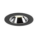 SLV LED Ceiling recessed luminaire NUMINOS� GIMBLE XL, 4000K, 55�, black/chrome