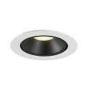 SLV LED Ceiling recessed luminaire NUMINOS� GIMBLE XL, 4000K, 20�, white/black