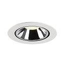 SLV LED Ceiling recessed luminaire NUMINOS� GIMBLE XL, 4000K, 40�, white/chrome