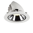 SLV LED Ceiling recessed luminaire NUMINOS� GIMBLE XL, 4000K, 55�, white/chrome