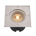 SLV LED Floor recessed luminaire ROCCI 200 EL, square, 16W, 3000K, 120�, black