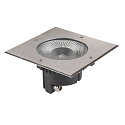 SLV LED Floor recessed luminaire ROCCI 200 EL, square, 16W, 3000K, 120�, black