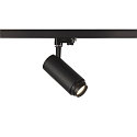 SLV 3-Phasen LED Strahler NUMINOS� ZOOM M, 230V / 500mA, CRi >90, fokussierbar, Phasen dimmbar, 20W 4000K 15�-60�, schwarz