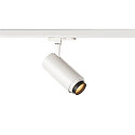 SLV 3-Phasen LED Strahler NUMINOS� ZOOM M, 230V / 500mA, CRi >90, fokussierbar, DALI dimmbar, 20W 2700K 15�-60�, wei�