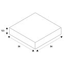 SLV Einbaurahmen f�r NUMINOS� M, 240/120mm, eckig, schwarz