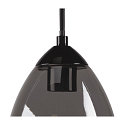 SLV Pendelleuchte PARA CONE GL GU10, transparent, schwarz