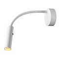 SLV LED Wall luminaire KARPO GOOSE, 5,8W, 3000K, 40�, white