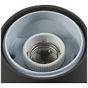 SLV Outdoor Stehleuchte GRAFIT, IP44, rund, E27, anthrazit / Diffusor in Rauchglas-Optik, satiniert, 30cm