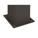 SLV Outdoor Stehleuchte GRAFIT, IP44, eckig, E27, anthrazit / Diffusor in Rauchglas-Optik, satiniert, 90cm