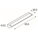SLV LED Outdoor Wandleuchte VANO WING SP SHORT, 120�, 25W, 3000K, 1400lm, CRI80, grau