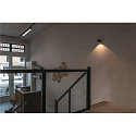 SLV LED Wandleuchte OCULUS WL SINGLE, 100�, 8,5W, 2000-3000K, 22-555lm, CRI90, IP20, schwarz