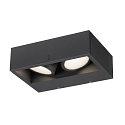 SLV LED Au�enwandleuchte ESKINA FRAME WL DOUBLE CCT, IP65 IK06, 27W 3000/4000K 95�/95�, verstellbar, anthrazit, breite Variante