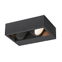 SLV LED Au�enwandleuchte ESKINA FRAME WL DOUBLE CCT, IP65 IK06, 27W 3000/4000K 95�/95�, verstellbar, anthrazit, breite Variante