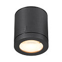 SLV outdoor ceiling luminaire ENOLA OCULUS CL SINGLE IP65, anthracite dimmable