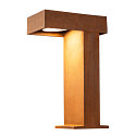 SLV LED Outdoor Floorlamp RUSTY PATHLIGHT 40,  IP55 IK06, height 40cm, 8.9W 3000K 400lm 90�, FeCSi steel rust color