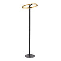 SLV LED Stehleuchte ONE STRAIGHT FL, Up&Down, 140�, 22W, 2700/3000K, CRI90, schwarz/Messing