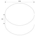 SLV Leuchtenschirm PARA DOME, 30,8cm, IP20, schwarz/gold