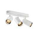 SLV Wand- und Decken-Spotleiste ASTO TUBE TRIPLE, IP20, zylindrisch, 3-flammig, 3x GU10 max. 10W, wei�