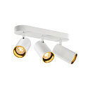 SLV Wand- und Decken-Spotleiste ASTO TUBE TRIPLE, IP20, zylindrisch, 3-flammig, 3x GU10 max. 10W, wei�