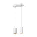 SLV pendant luminaire ASTO TUBE 2 flames, rigid, long GU10 IP20, white dimmable