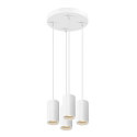 SLV pendant luminaire ASTO TUBE 4 flames, round, rigid GU10 IP20, white dimmable
