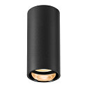 SLV downlight ASTO TUBE cylindrical, rigid, surface-mounted version GU10 IP20, black dimmable