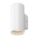 SLV wall luminaire ASTO TUBE down, 1 flame, cylindrical, rigid GU10 IP20, white dimmable