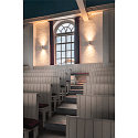 SLV wall luminaire ASTO TUBE up / down, 2 flames, cylindrical, rigid GU10 IP20, white dimmable