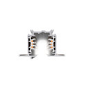 SLV 3-Phasen HV-Einbauschiene S-TRACK PHASE & DALI, IP20, 230V AC, DALI steuerbar, 100cm, wei�