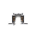 SLV 3-Phasen HV-Einbauschiene S-TRACK PHASE & DALI, IP20, 230V AC, DALI steuerbar, 200cm, schwarz