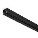 SLV 3-Phasen HV-Einbauschiene S-TRACK PHASE & DALI, IP20, 230V AC, DALI steuerbar, 200cm, schwarz