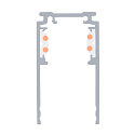 SLV Aufbauschiene TRACK 48V, DALI, tief, 1m, IP20, wei�