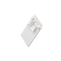 end cap TRACK 48V low, for surface-mounted track, white