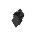end cap TRACK 48V for recessed track, black