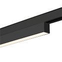SLV track spot IN-LINE 22 DALI 48V rigid, DALI controllable IP20, black dimmable