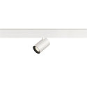 SLV track spot NUMINOS� XS 48V DALI 2 55� swivelling, for VDU workstation, DALI controllable IP20, white matt dimmable