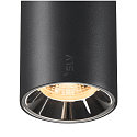 SLV track spot NUMINOS� S TRACK 48V DALI controllable IP20, chrome, black dimmable